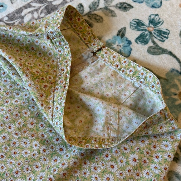 Vintage Floral Yellow & Green Skirt - Picture 8 of 10